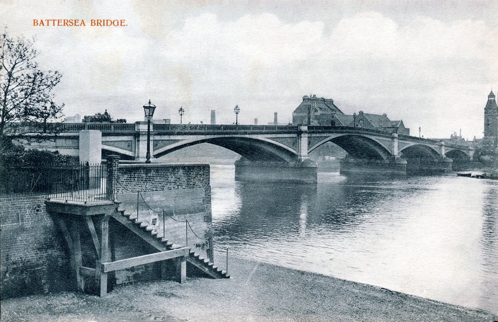 Battersea Bridge,river view